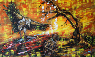 Malarstwo zatytułowany „End of indifference” autorstwa Pietra Barrasso, Oryginalna praca, Akryl