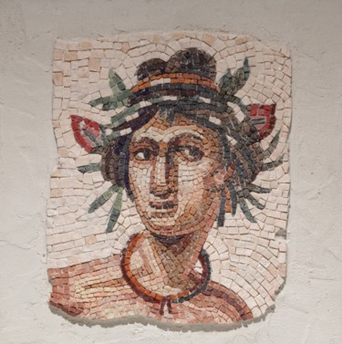 Sculpture intitulée "Mosaic panel "Sprin…" par Tatiana Fololeeva, Œuvre d'art originale, Mosaïque