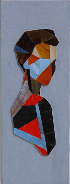 Γλυπτική με τίτλο "Mosaic art "Silhoue…" από Tatiana Fololeeva, Αυθεντικά έργα τέχνης, Ψηφιδωτό