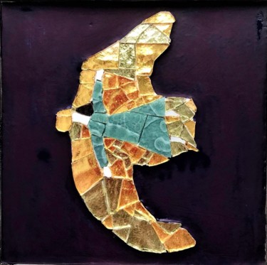 Escultura titulada "Mosaic art "Dream"" por Tatiana Fololeeva, Obra de arte original, Mosaico
