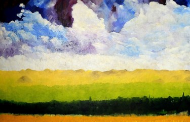 Painting titled "Paesaggio Toscano" by Pietro Uguagliati, Original Artwork, Oil