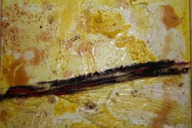 Pittura intitolato "gialloplastica3" da Pietro Barone, Opera d'arte originale