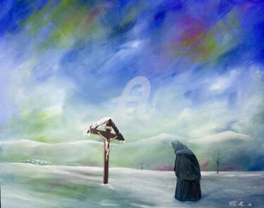 Pittura intitolato "L’etá dell’inverno" da Pietro Mari, Opera d'arte originale, Acrilico