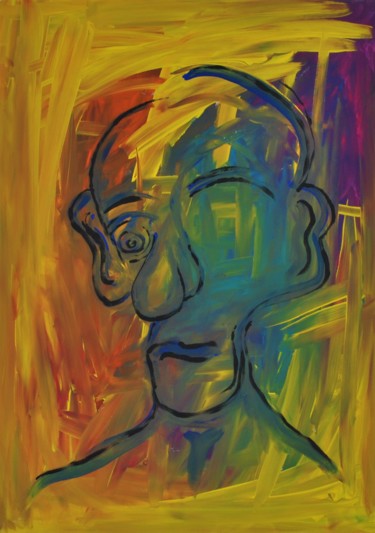 Картина под названием "Fade" - Simon Houlton, Подлинное произведение искусства, Акрил Установлен на Деревянная рама для носи…