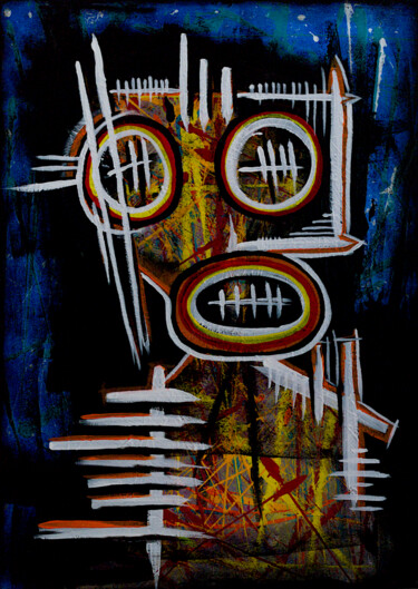 Картина под названием "Breathe" - Simon Houlton, Подлинное произведение искусства, Акрил Установлен на Деревянная рама для н…