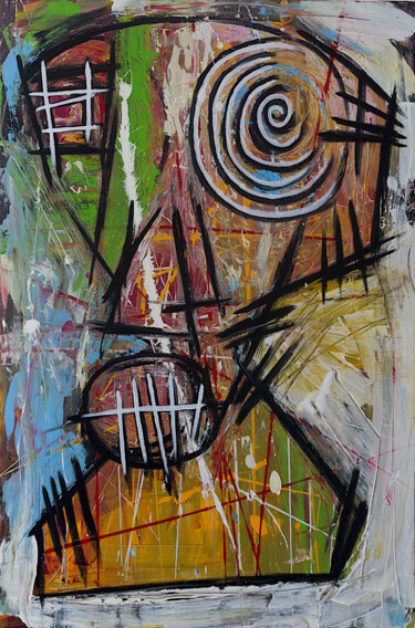 Pintura titulada "Outsider" por Simon Houlton, Obra de arte original, Acrílico Montado en Bastidor de camilla de madera