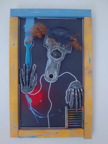 Rapin Peinture intitulée "Rapin" par Pilado, Œuvre d'art originale, Bois
