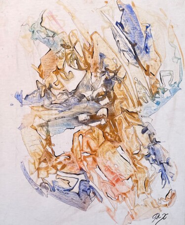 Pintura intitulada "Cabeza de oso" por Pilar Xercavins, Obras de arte originais, Pigmentos Montado em Armação em madeira