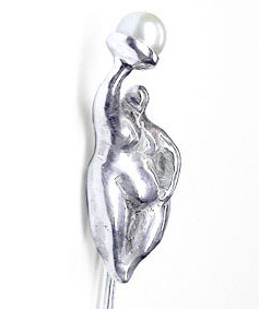 Escultura titulada "Ninfa del Agua" por Pilar Roldán, Obra de arte original, Metales