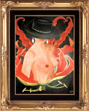 Painting titled "ECLORE I" by Pili Gaona, Original Artwork