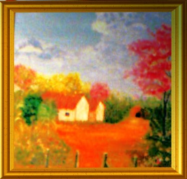 Painting titled "HABITATION CAMPAGNA…" by Pili Gaona, Original Artwork