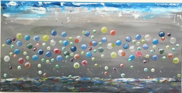 Peinture intitulée "bolle-di-colore.jpg" par 77ep, Œuvre d'art originale, Acrylique