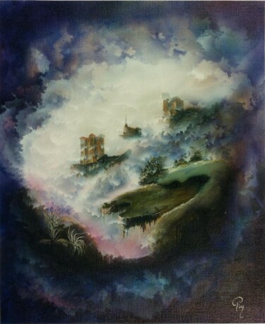 Painting titled "les trois rennes" by Pim, Original Artwork
