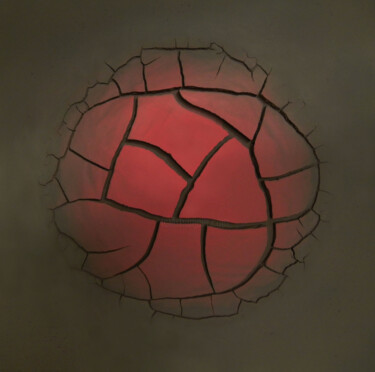 Картина под названием "ANÉMONE" - Pin Vega, Подлинное произведение искусства, Смола