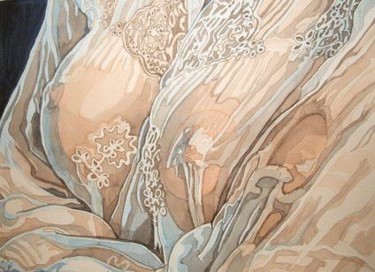 Peinture intitulée "Transparence" par Sylvie Botter Le Pinceau De L'Arche, Œuvre d'art originale, Huile