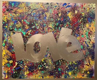 Tant qu'on a de l'amour Painting titled "Tant qu'on a de l'a…" by Kim Gagnon, Original Art, Acrylic