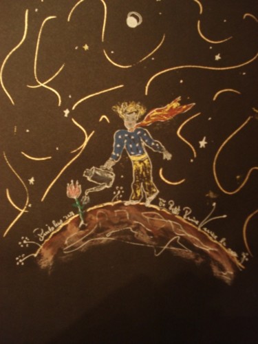 Peinture intitulée "Petit Prince" par Pinkhas, Œuvre d'art originale