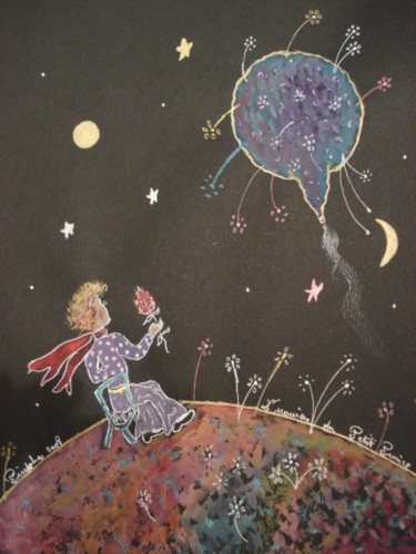 Painting titled "Petit Prince" by Pinkhas, Original Artwork