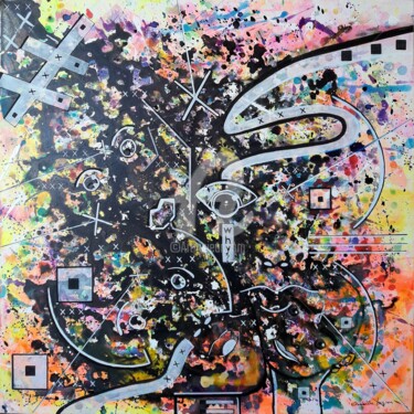Malerei mit dem Titel "Aux victimes innoce…" von Pinkivioletblue, Original-Kunstwerk, Acryl Auf Keilrahmen aus Holz montiert