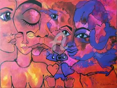 Pintura titulada "Imagerie du subcons…" por Pinkivioletblue, Obra de arte original, Acrílico Montado en Bastidor de camilla…