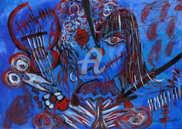 Malerei mit dem Titel "Déchirure" von Pinkivioletblue, Original-Kunstwerk, Acryl