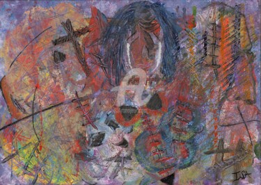 Pittura intitolato "Cicatrices" da Pinkivioletblue, Opera d'arte originale, Acrilico