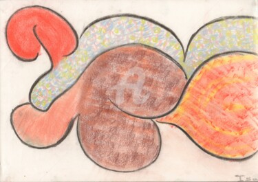 Étreinte Dessin intitulée "Étreinte" par Pinkivioletblue ~ Pkvb, Œuvre d'art originale, Pastel