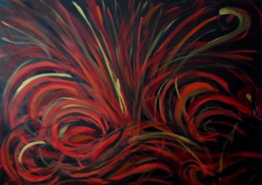 Painting titled "Explosion" by Pink Polish, Original Artwork, Acrylic