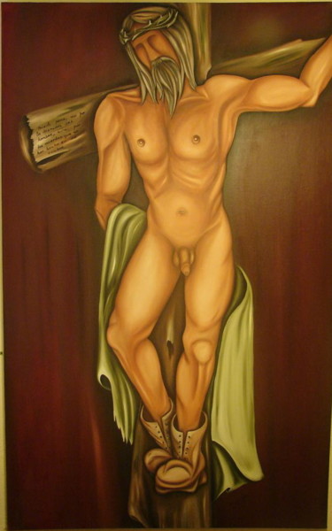 Painting titled "en-el-nombre-del-pa…" by Jorge Diaz, Original Artwork