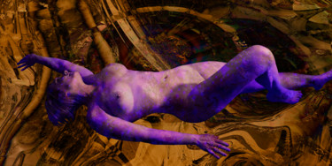 Digitale Kunst mit dem Titel "Aphrodite v7B" von Paul Pinzarrone, Original-Kunstwerk, 2D digitale Arbeit