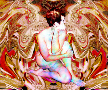 「REBIRTH OF VENUS OR…」というタイトルのデジタルアーツ Paul Pinzarroneによって, オリジナルのアートワーク, 写真モンタージュ