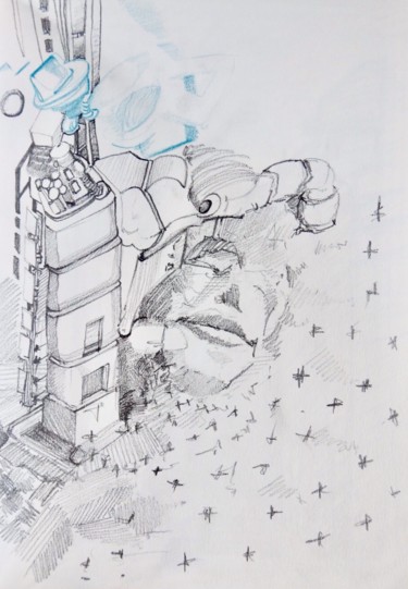 Drawing titled "#04#" by Pio30, Original Artwork, Pencil