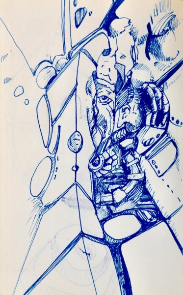 Drawing titled "#06#" by Pio30, Original Artwork, Ballpoint pen