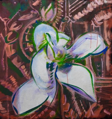 Картина под названием "Fiore di Magnolia" - Pio30, Подлинное произведение искусства, Акрил