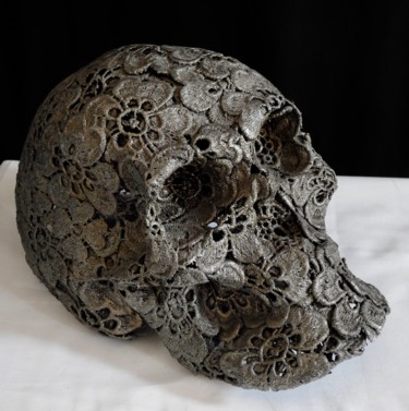 Sculptuur getiteld "#Skull19#" door Pio30, Origineel Kunstwerk, Mixed Media