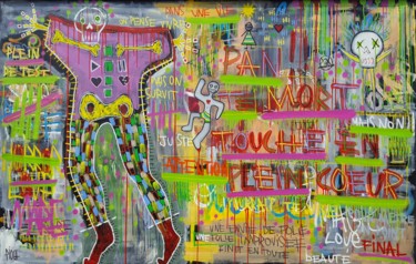 Malerei mit dem Titel "Dans le mille" von Pioch, Original-Kunstwerk