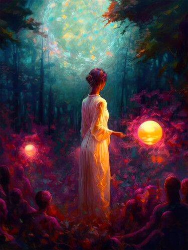 Arte digital titulada "Persephone #2" por Piotr Alaborski, Obra de arte original, Pintura Digital