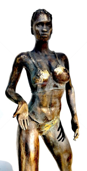 Sculpture intitulée "EXOTIC BEAUTY" par Piotr Bubak, Œuvre d'art originale, Bronze