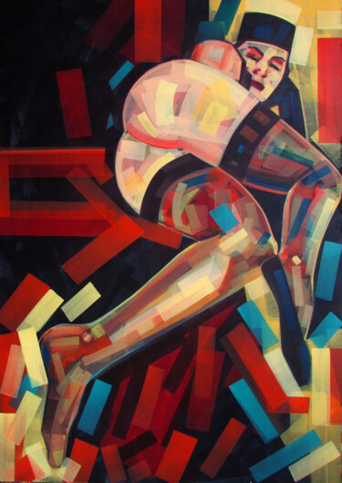 Картина под названием "State of her" - Piotr Kachny, Подлинное произведение искусства, Масло
