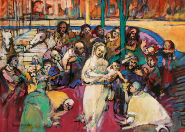 제목이 "Adoration of the th…"인 미술작품 Piotr Rembielinski로, 원작, 아크릴