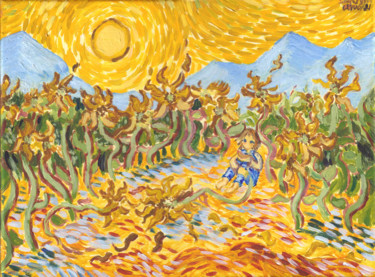 Pittura intitolato "Under the Sun" da Piotr Szerszynski, Opera d'arte originale, Acrilico