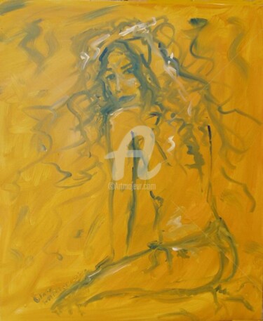 Painting titled "Oil figure scetch" by Piotr, Original Artwork