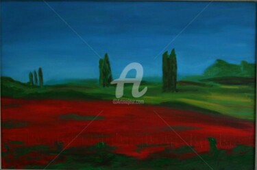 Painting titled "landscape" by Piotr, Original Artwork