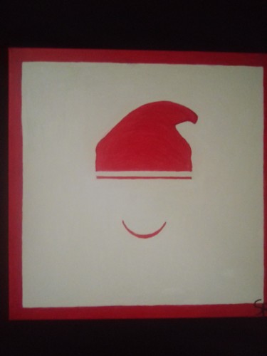 Peinture intitulée "Père Noël" par Robert Santos, Œuvre d'art originale, Acrylique