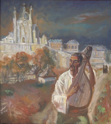 Painting titled "Т.Г. Шевченко в Поч…" by Petro Pipan, Original Artwork, Oil