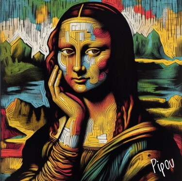 Цифровое искусство под названием "Joconde 3" - Pipou, Подлинное произведение искусства, Цифровая живопись
