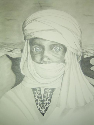 Peinture intitulée "Bedouin" par Piquard, Œuvre d'art originale