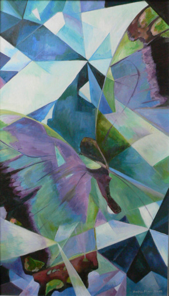 Pittura intitolato "diamante.jpg" da Kinga Bartos, Opera d'arte originale, Acrilico
