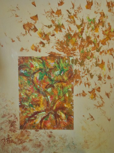 Painting titled "Mélodie d'Automne" by Piroska Fekete Fkt, Original Artwork, Acrylic