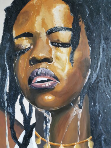 Painting titled "Lauryn Hill" by Pistonae, Original Artwork, Oil